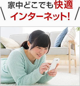 家中どこでも快適インターネット!